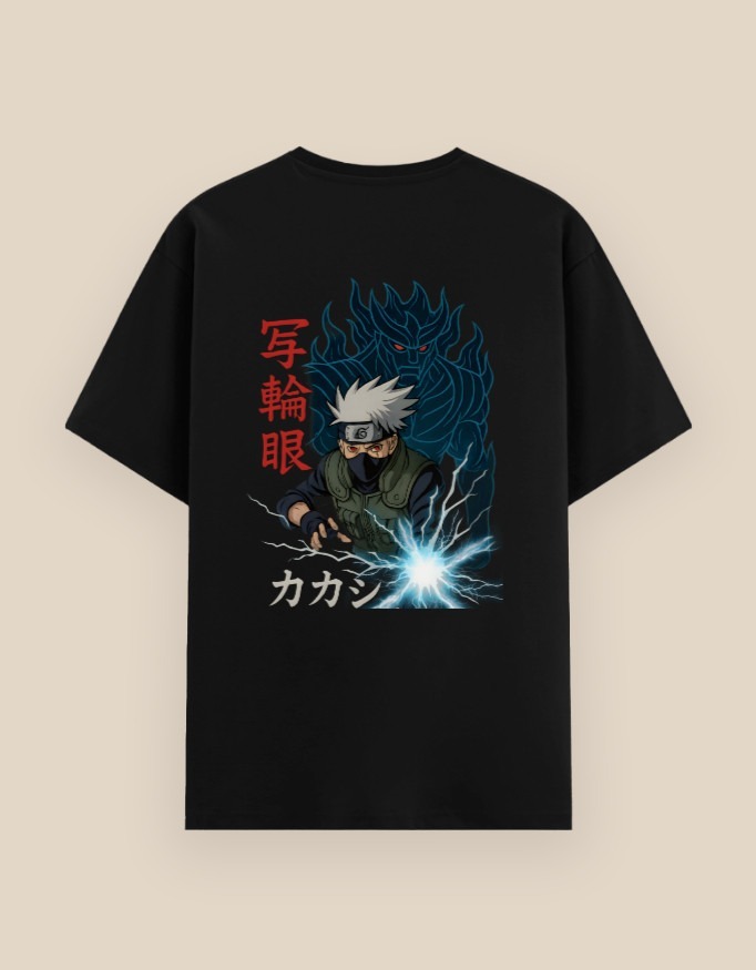 Unisex basic t-shirt with Kakashi Hatake anime print – 100% cotton fabric