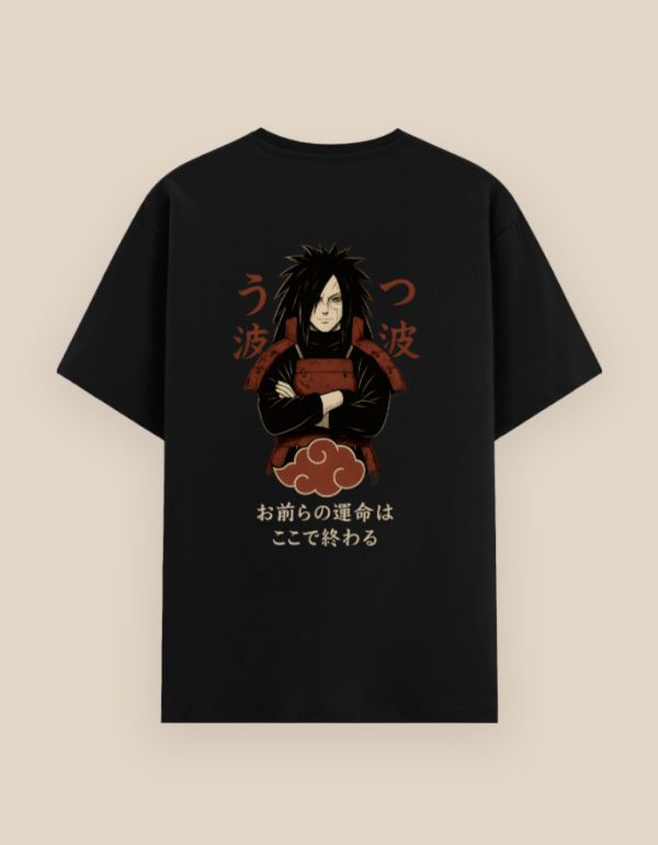 Madara Uchiha Unisex Basic T-Shirt front view – anime design from Naruto