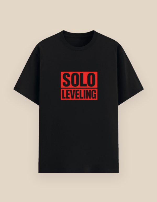 Unisex anime t-shirt featuring Sung Jinwoo in Shadow Monarch form from Solo Leveling