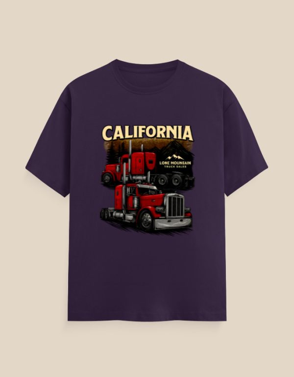 Unisex classic crew t-shirt featuring vintage California truck design