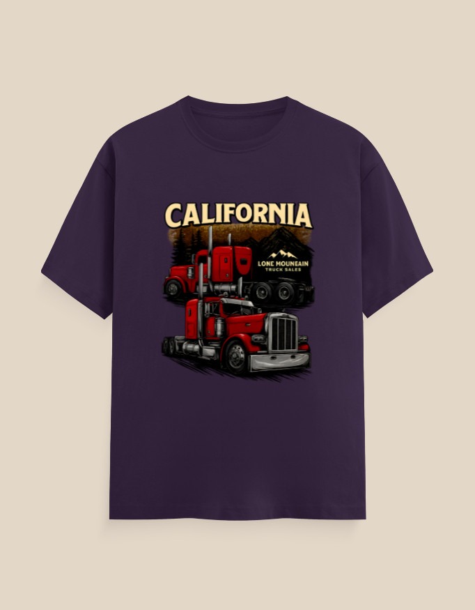 Unisex classic crew t-shirt featuring vintage California truck design