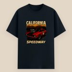 Unisex classic t-shirt featuring California racer car design in vintage style