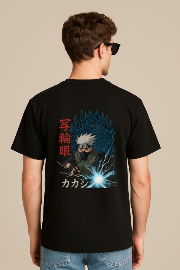 Unisex basic t-shirt with Kakashi Hatake anime print – 100% cotton fabric