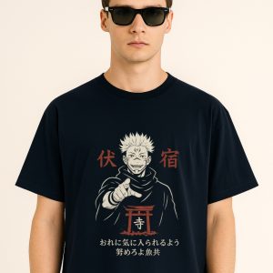 Sukuna Unisex T-Shirt featuring Jujutsu Kaisen anime design – Aradhya Official