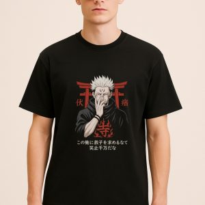 Sukuna Unisex T-Shirt featuring Jujutsu Kaisen anime design – Aradhya Official
