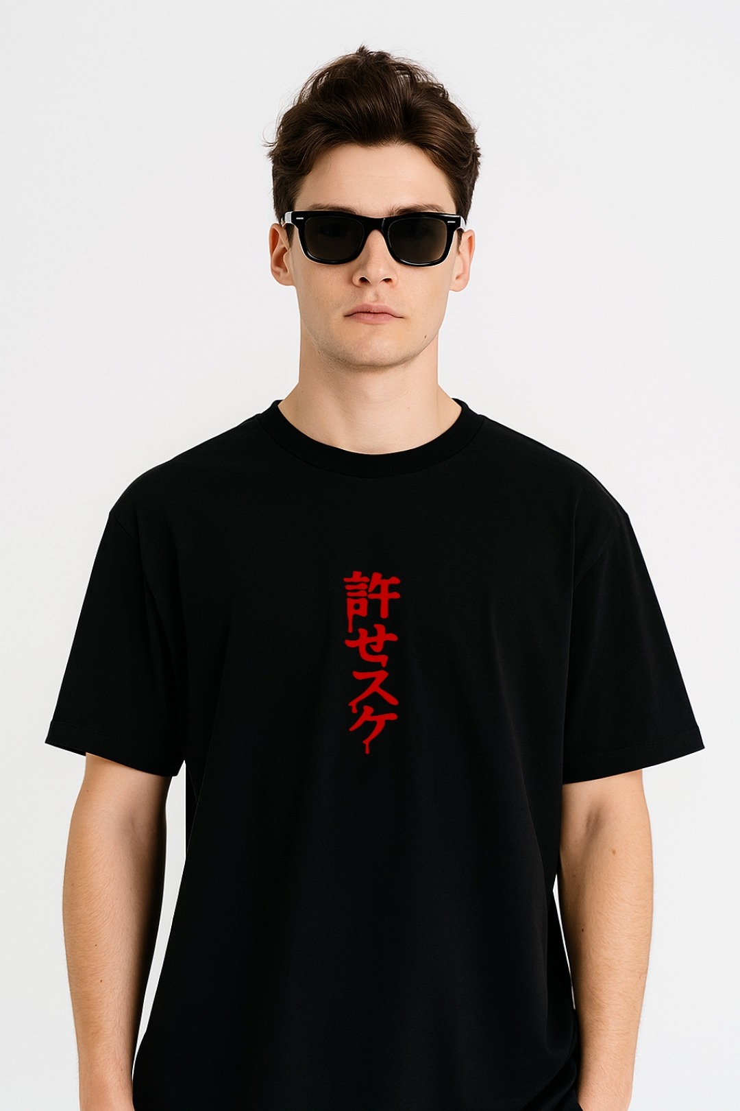 Madara Uchiha Unisex Basic T-Shirt front view – anime design from Naruto