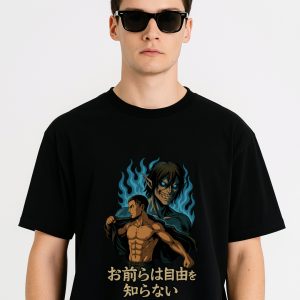Eren Yeager T-Shirt featuring Attack on Titan design on classic unisex crew tee