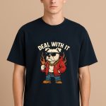 Dog with Attitude Graphic tee over-sized