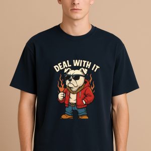 Dog with Attitude Graphic tee over-sized