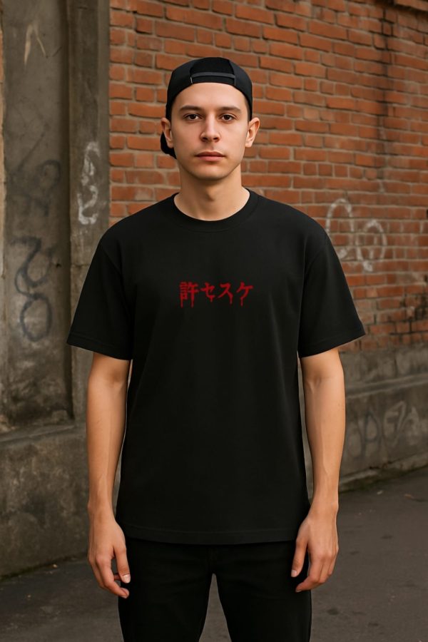 Unisex classic crew t-shirt featuring Itachi Uchiha in Akatsuki cloak with Sharingan and crow design, from Naruto anime.