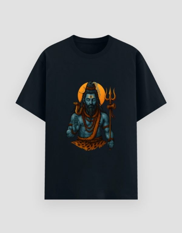 Unisex Basic T-Shirt with Lord Shiva sacred design by Aradhya Official