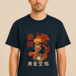 Naruto Uzumaki Classic Crew T-Shirt design by Aradhya Official