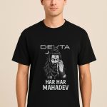 Classic Crew T-Shirt with Lord Shiva sacred design by Aradhya Official