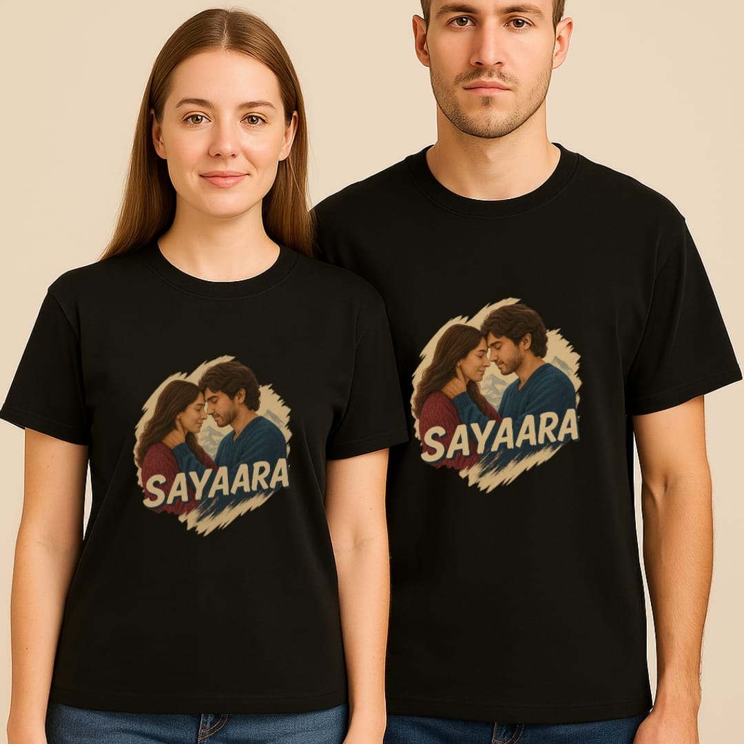 Saiyaara T-Shirt unisex design inspired by the newly launched movie theme
