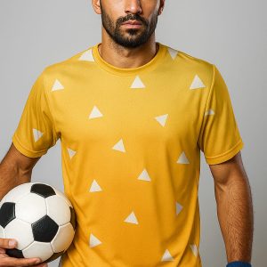 AOP Sports T-Shirt Zenitsu Design – Breathable Dri-FIT anime-inspired athletic wear by Aradhya Official