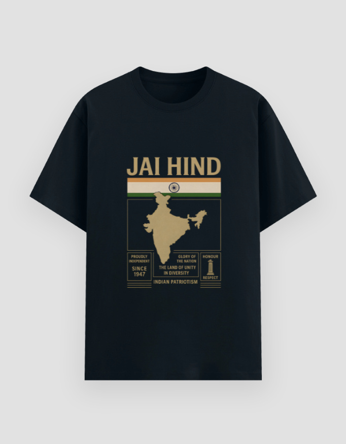 Indian Independence Day T-shirt with bold patriotic print by Aradhya Official
